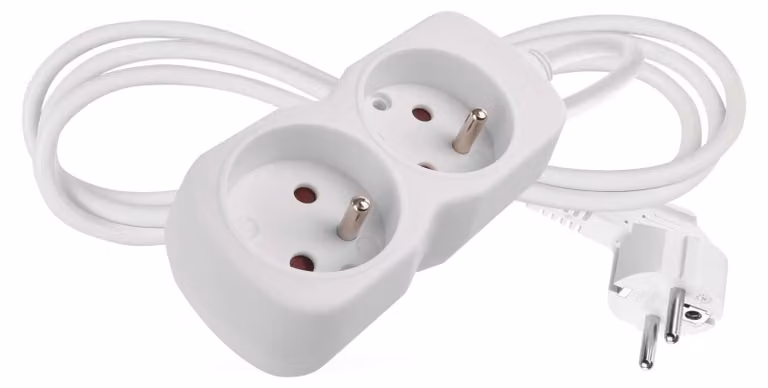 EMOS Cavo di prolunga 1,4 m / 2 prese / bianco / PVC / 1 mm2, P02114