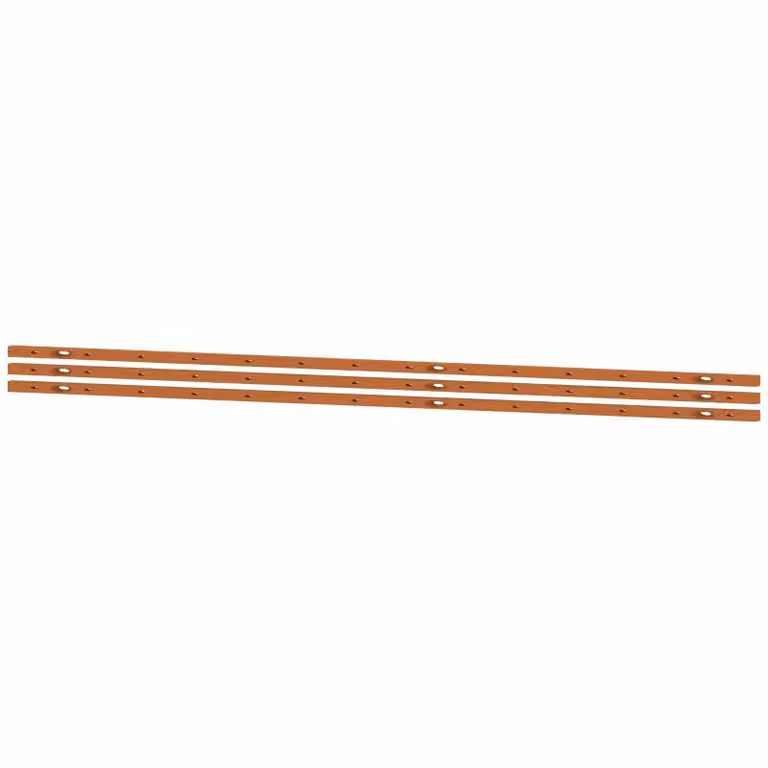 Barre collettrici Siemens ALPHA CU, 630 A con dadi a pressione, a 3 poli per NH1-3 8GK97352KK30