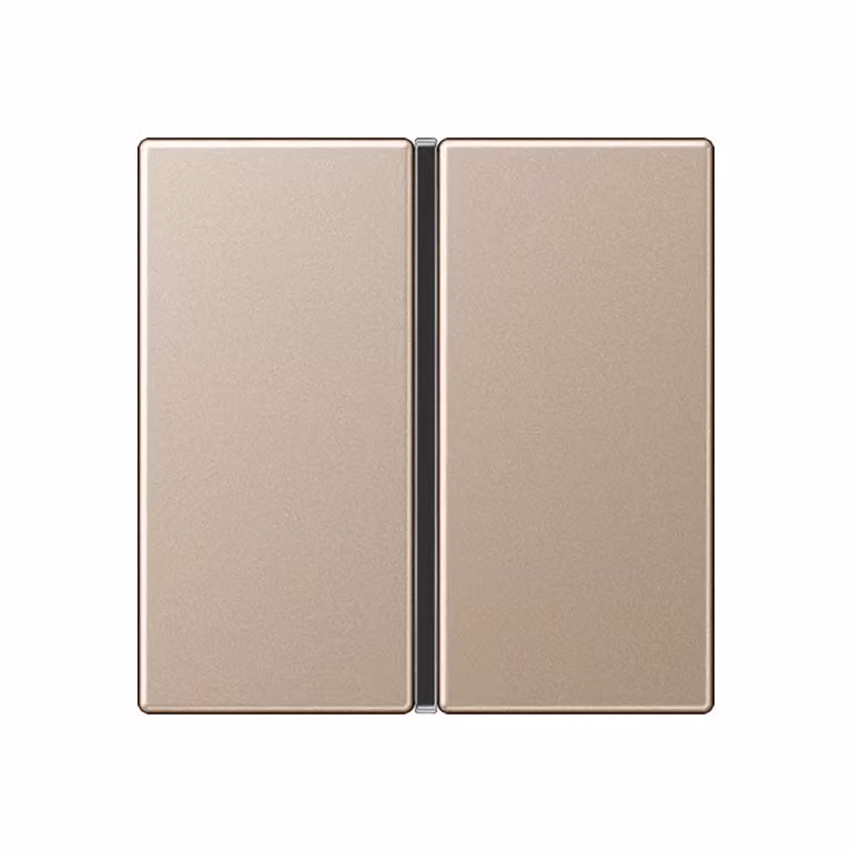 Jung A401TSACH Placca per pulsanti singola, completa, color champagne