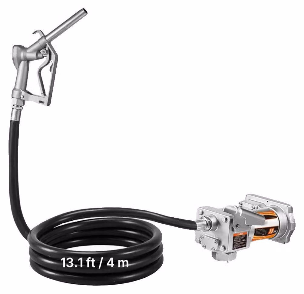 Pompa di trasferimento carburante, portata da 10 a 15 GPM, ugello manuale, modello 15 GPM tipo B