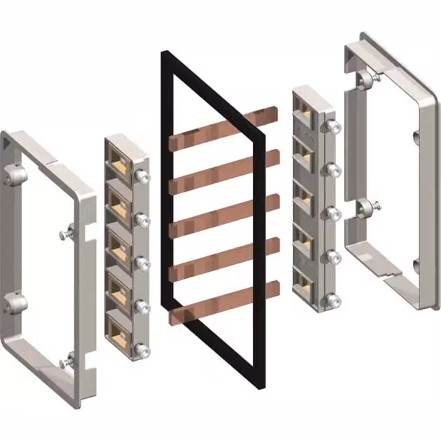 Striebel e John TZ620 Connettore per sbarre collettrici a 5 poli, rame 12x5 mm 2CPX010793R9999