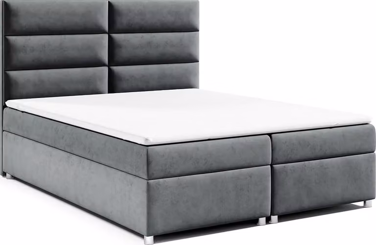 Best for Home Letto boxspring con contenitore Trinity K-4 Materasso a molle Bonell incl. topper, con consegna 180x200-grafite