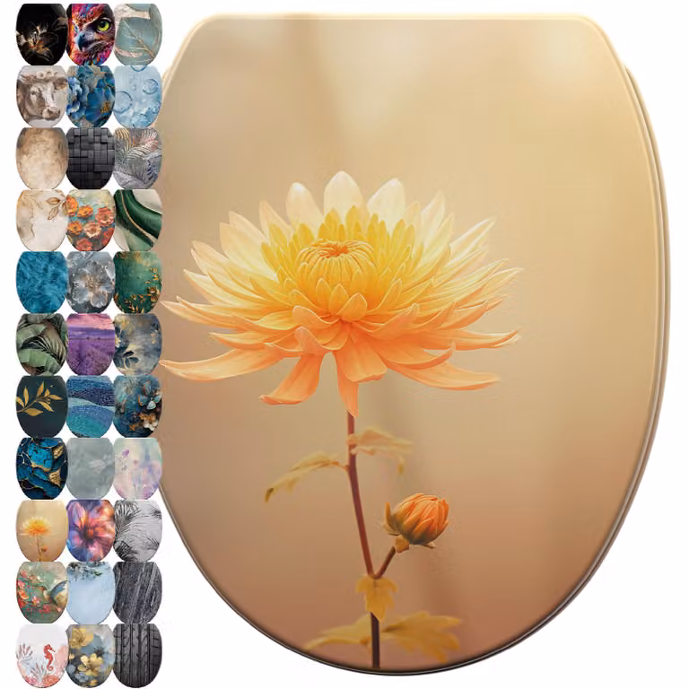 SANILO® Sedile della toilette con chiusura morbida e chiusura rapida Mum, coperchio della toilette direttamente dal produttore, sedile della toilette, sedile della toilette, copriwater, sedile della toilette