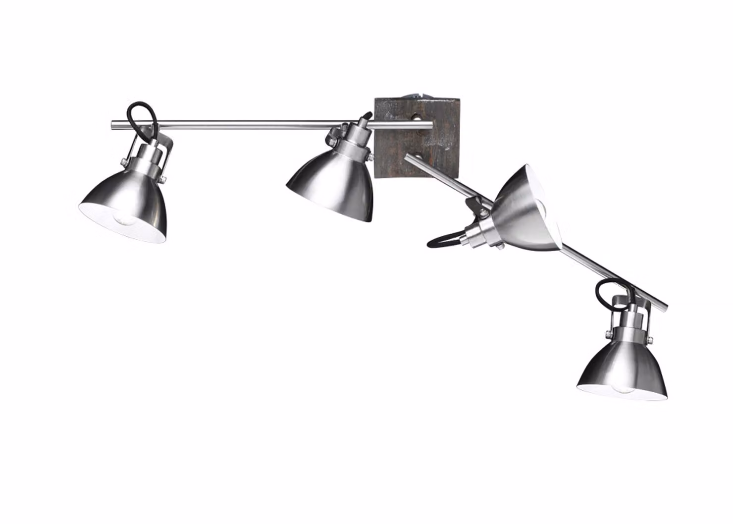 Faretti da soffitto di design con quattro spot orientabili TIMBER