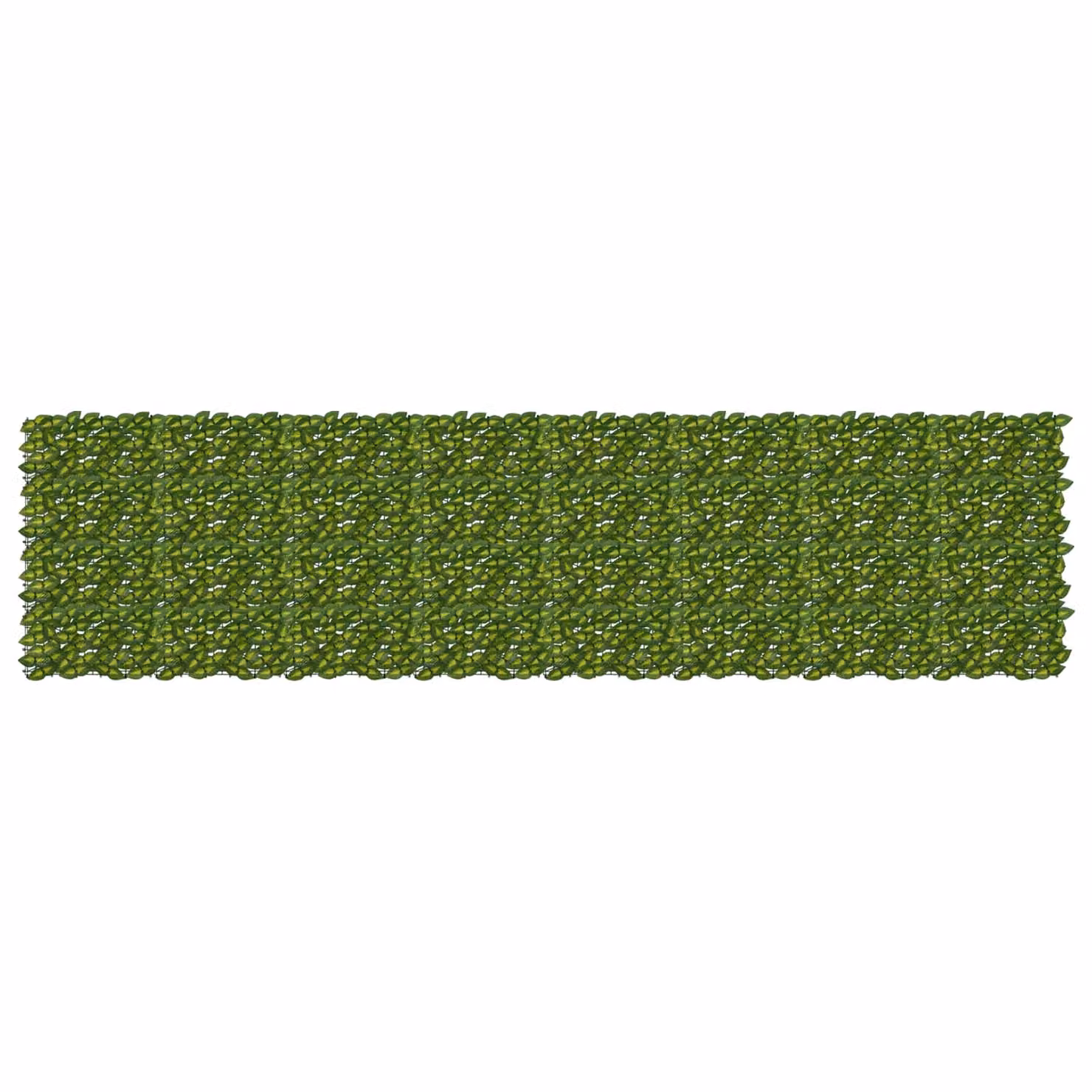 Schermo per balcone vidaXL con motivo a foglie, Verde e Giallo, L: 400 cm x H: 100 cm