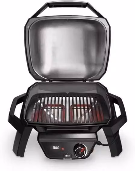 Weber Pulse 1000 Barbecue Elettrico da Tavolo Nero con Griglia in Ghisa Smaltata e Controllo Digitale via App – 1