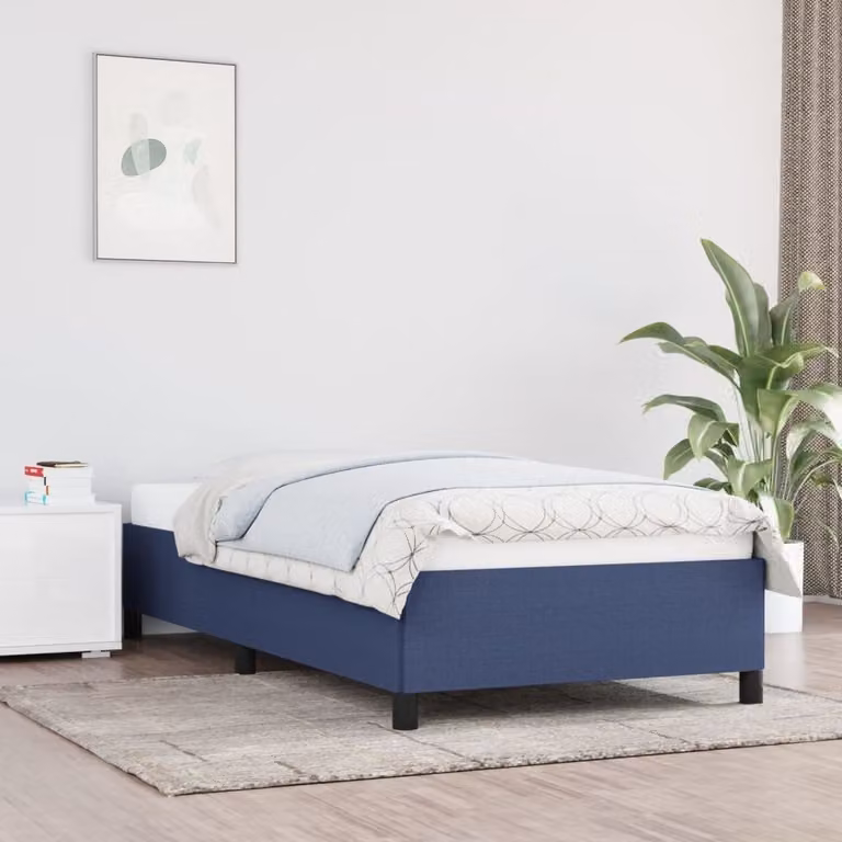 The Living Store Rete da letto blu 100x200 cm Tessuto