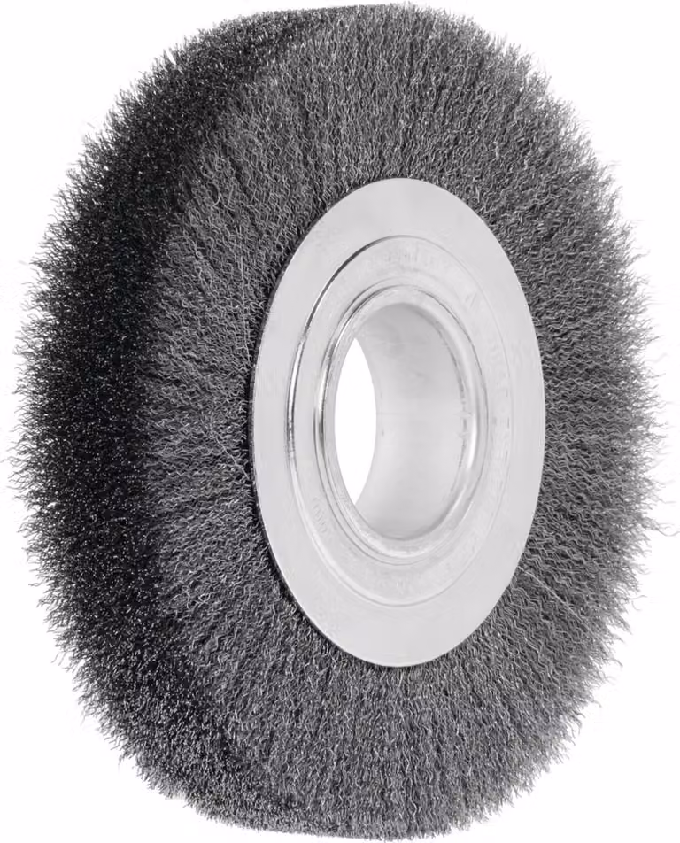 Spazzola rotonda Lessmann filo d'acciaio 0,20 mm, larghezza spazzola⌀xspazzola: 178X23 mm