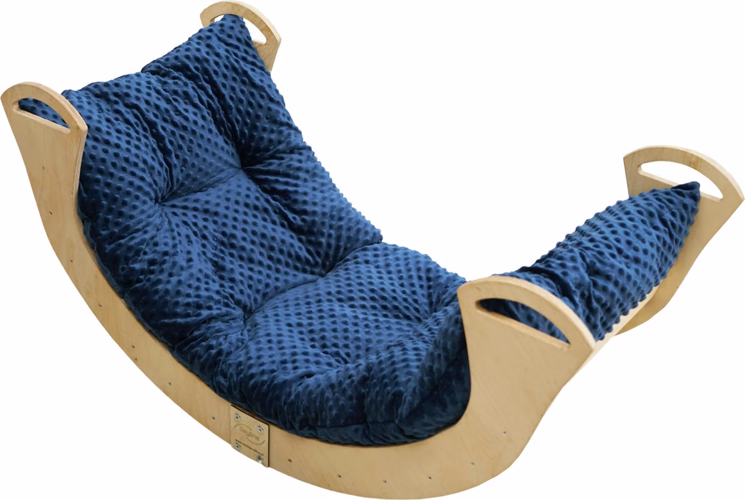 Skyline arco di legno per arrampicata triangolo di arrampicata per bambini arco di legno per bambini Montessori laccato pieghevole, mod.C, 113x51x56cm, Marine
