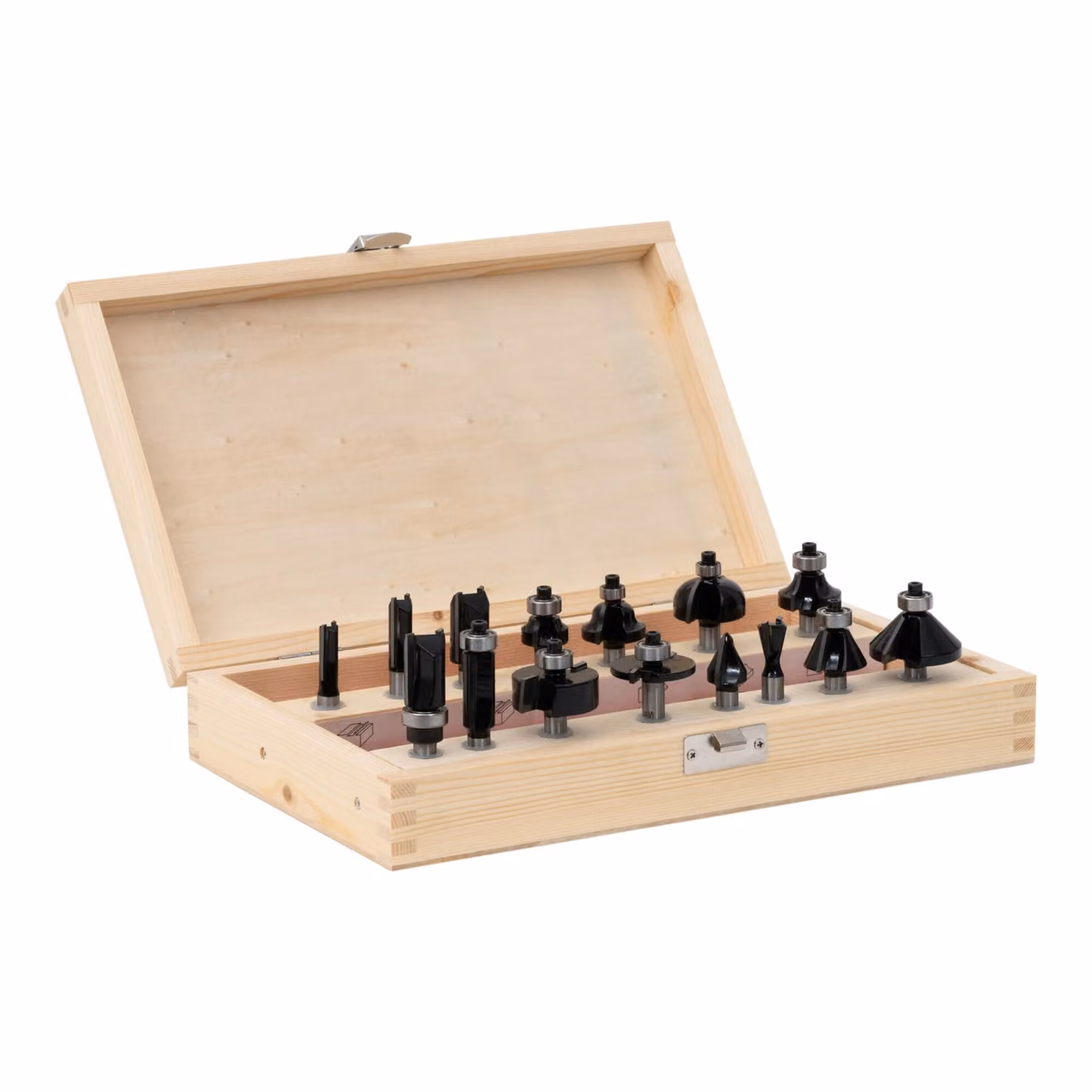 Assortimento di punte per fresatrice STIER, 15 pezzi, 8 mm, punte per fresatrice per legno, punte per fresatrice, set di punte per fresatrice