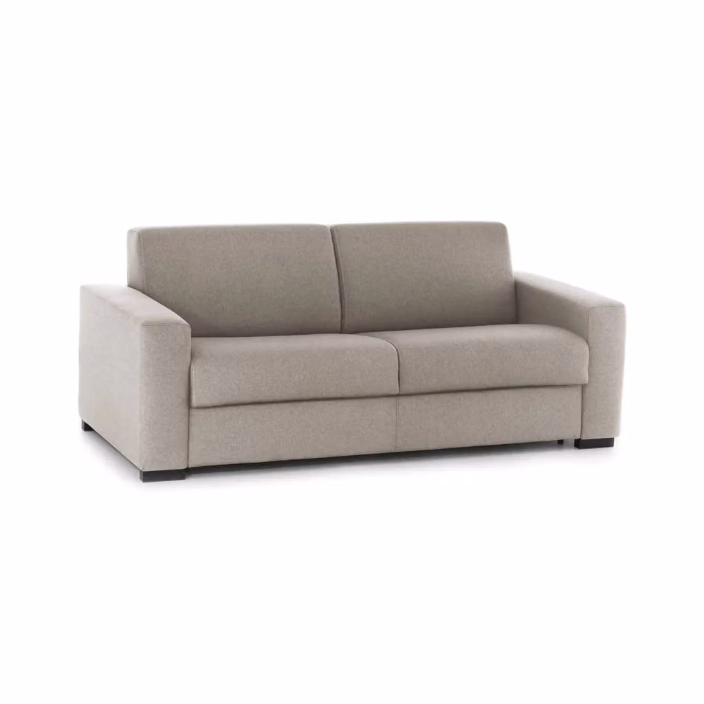 Divano a 2 posti Azzurrite TALAMO ITALIA in tessuto beige per soggiorno con braccioli standard L: 180 cm, H: 90 cm, P: 95 cm – 2