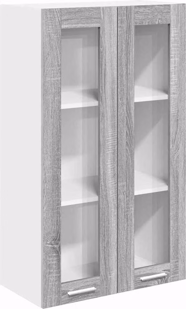 Armadio pensile con porta Grigio Sonoma 60 x 31 x 100 cm