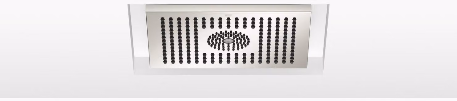 Douche de pluie Dornbracht pour montage au plafond, avec éclairage LED, 300x240mm, 28044980-08, 28044980-08