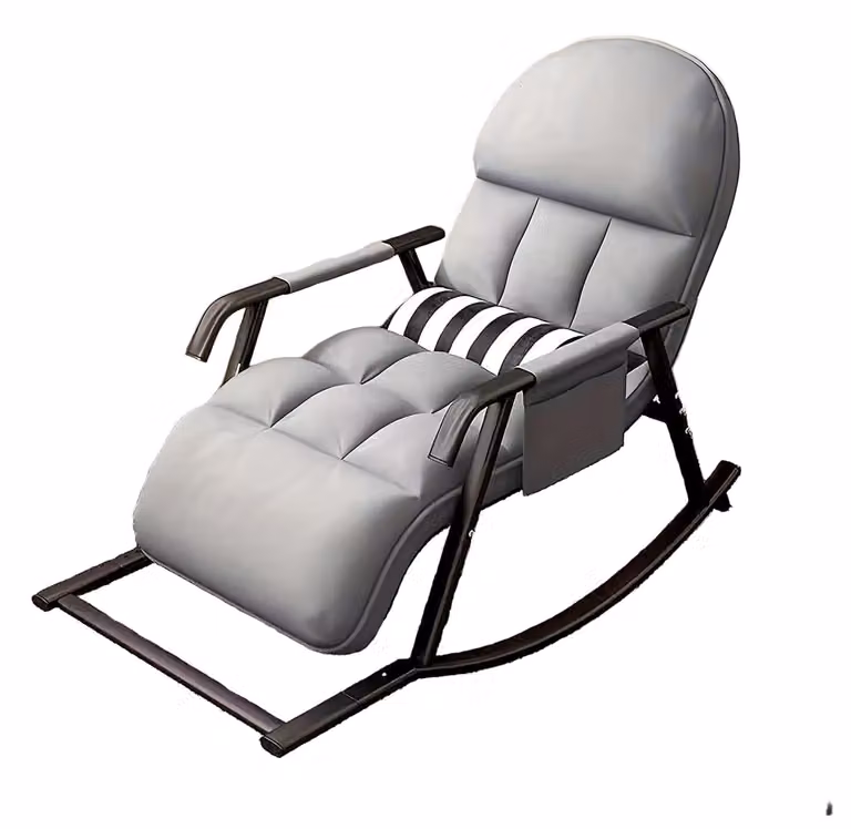 Sedia a dondolo - Poltrona - Poltrona relax - Sedia a dondolo - Con funzione relax - Struttura in acciaio inossidabile