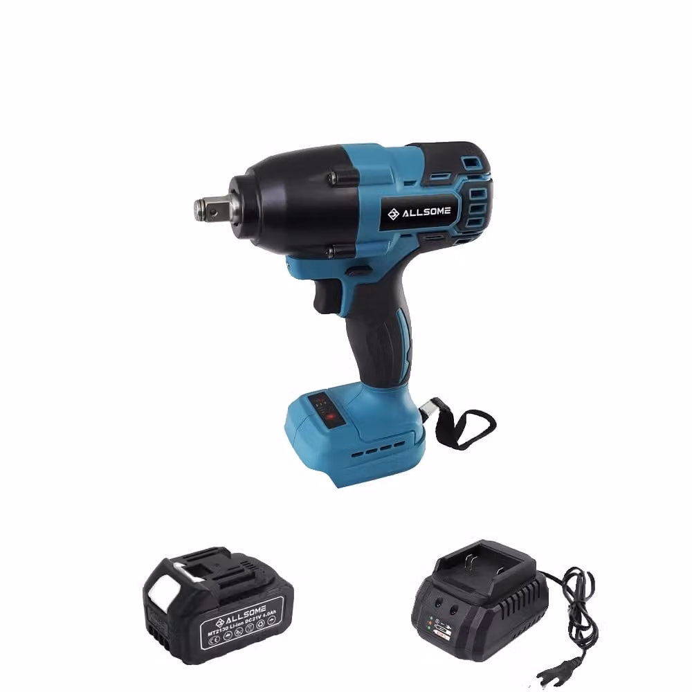 Avvitatore a impulsi, coppia elevata 500Nm, motore senza spazzole, con batteria, EU