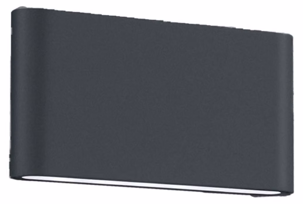 Lampada da esterno a LED Thames II, alluminio antracite, 2 x 4,5W, luce calda, orientabile verso l'alto e verso il basso