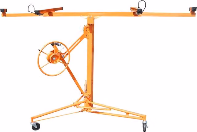 Alzalastre THOR arancione per cartongesso, OSB, MDF e pallet con altezza di sollevamento di 3,35 m