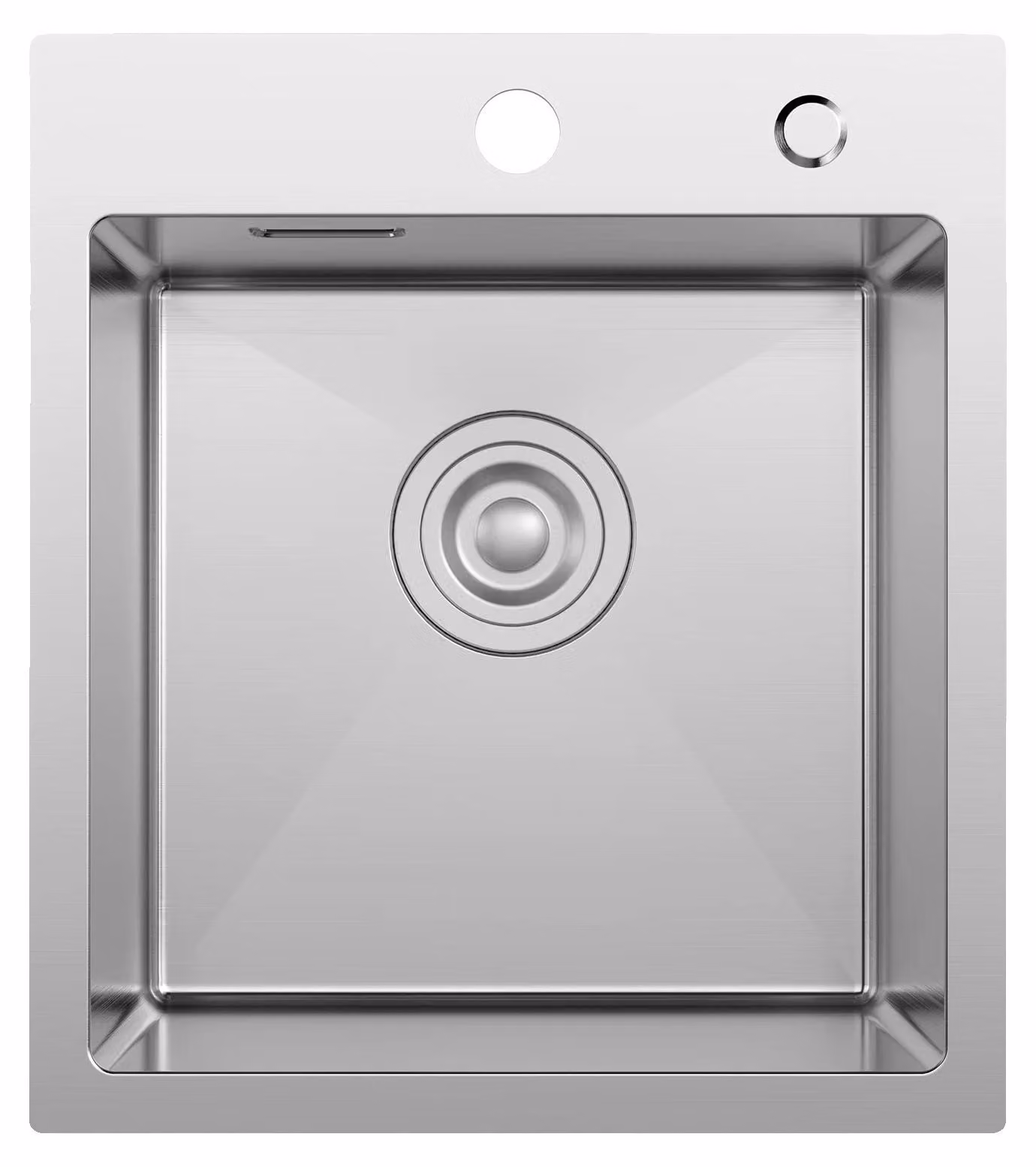 Lavello da cucina, acciaio inossidabile 304, design con un solo vano, colore argento chiaro