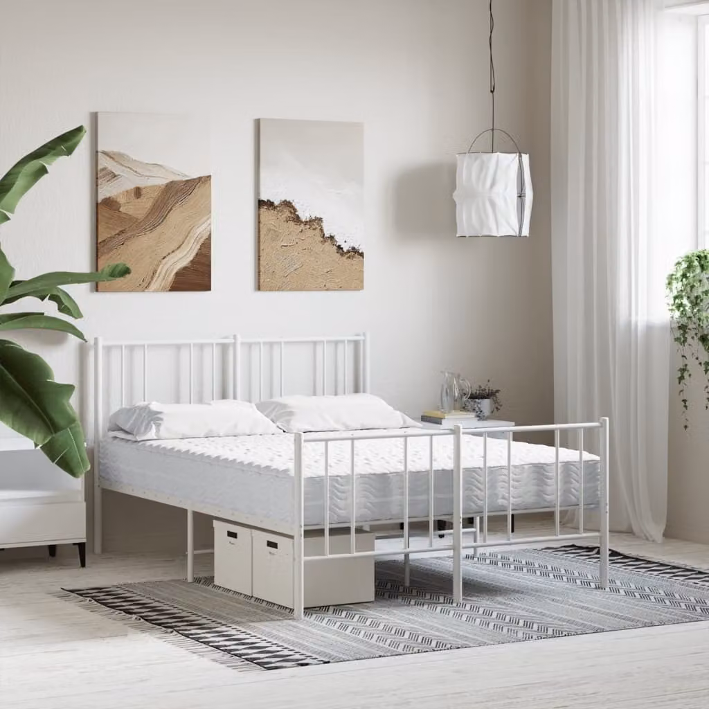 Materasso in Schiuma Bianco 140x200 cm Durezza H2 H3
