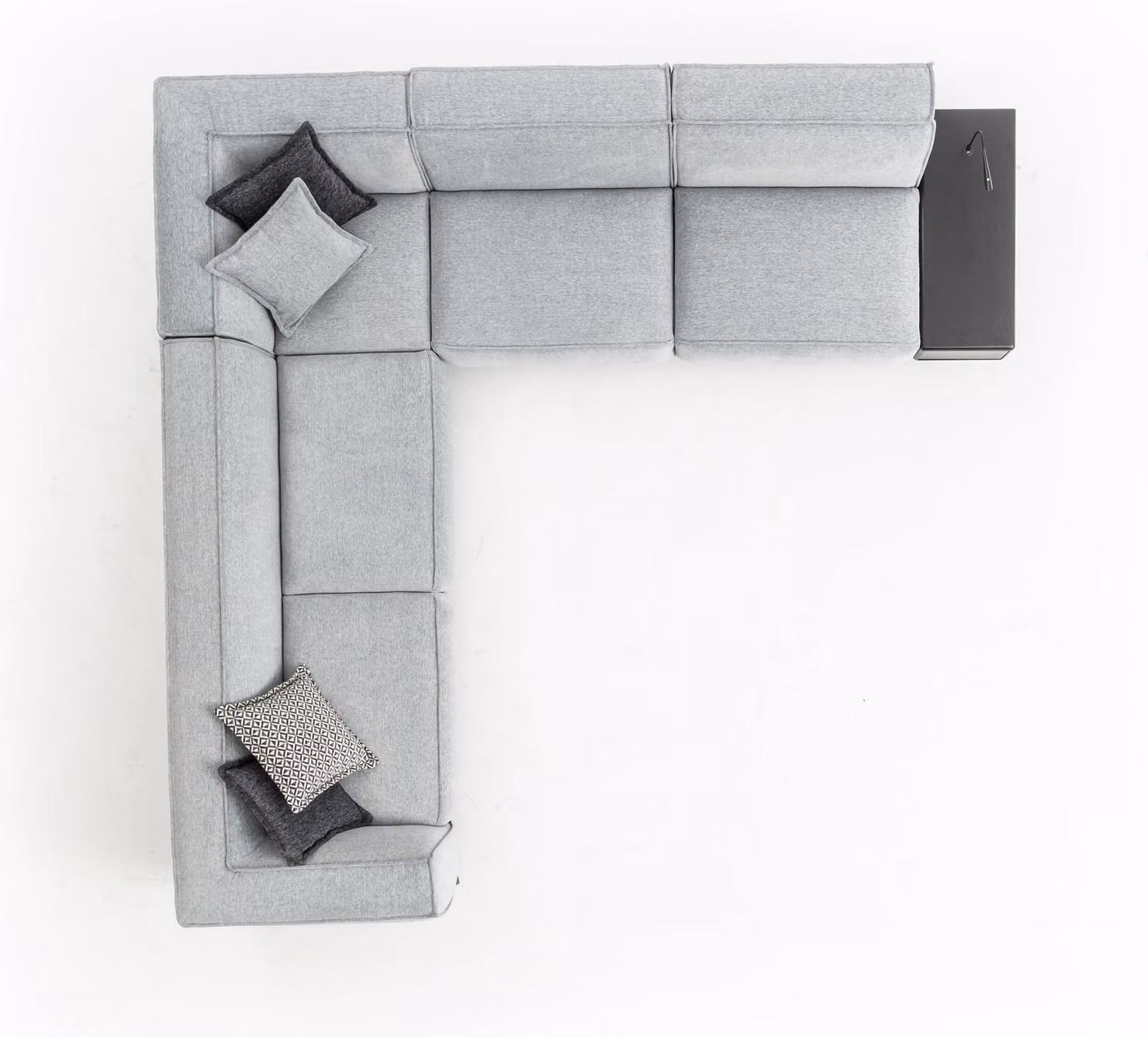 Ecksofa L-Form Sofa Couch Stoff Textil Luxus Wohnzimmer Möbel Eckcouch
