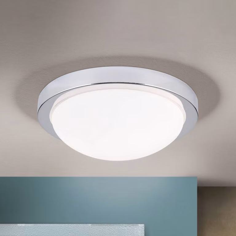 ORION Plafoniera MINEA, dimmerabile, Cromo / Argento, Soggiorno / Sala da pranzo, Metallo, Moderno, Plafoniera