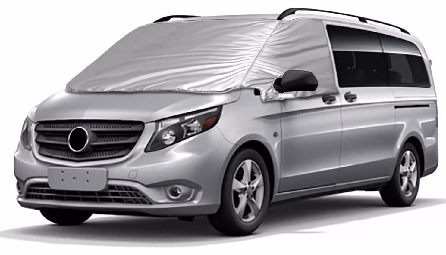 Copertura parabrezza per Mercedes-Benz Vito W447 dal 2015 al 2022, in tessuto Oxford 600D, impermeabile, protezione solare, protezione da neve e ghiaccio