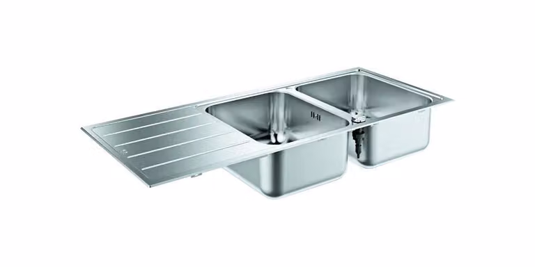 GROHE K500 80-S Lavello montato su piano Rettangolare Acciaio inox