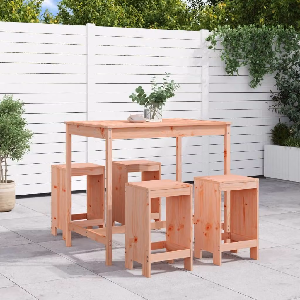 Maison Exclusive - Set da giardino da 5 pezzi in legno massello di douglasia