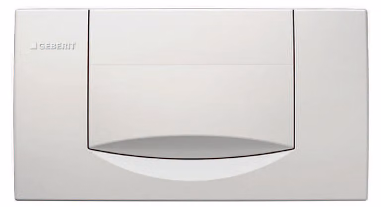 Geberit Piastra di azionamento Jazzline, S/S plastica, bianco, 1 pz.
