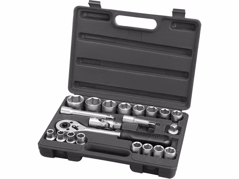 Set di chiavi a bussola Extol Premium (65231), 21 pezzi, CrV, 1/2"