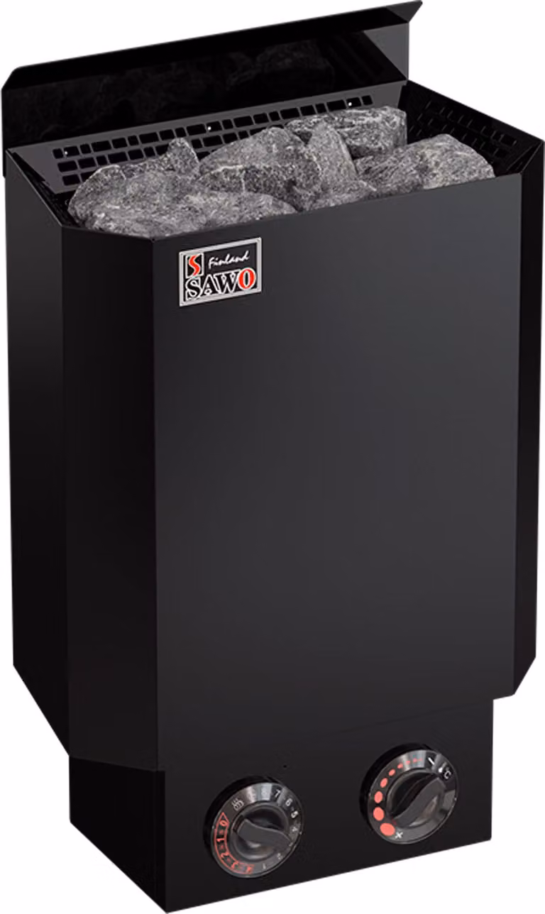 Riscaldatori per sauna Sawo Nordex Mini 3,6 kW, nero | con centralina integrata | NRM-36NB-BL-Z