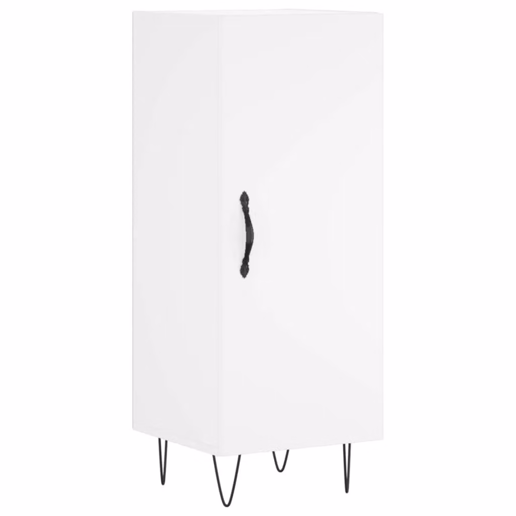 Credenza Bianca 34,5x34x90 cm in Legno Multistrato
