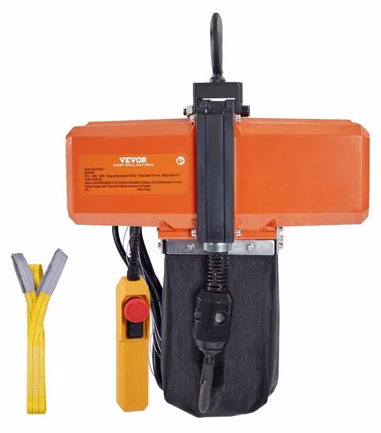 Tirante elettrico da 499 kg - Potenza: 580 W - Altezza di sollevamento: 4,5 metri