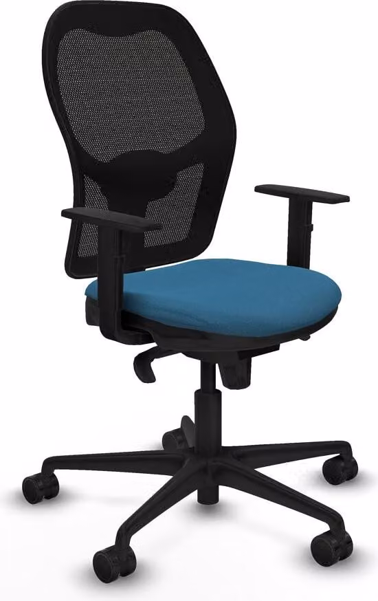 Sedia da ufficio Piqueras y Crespo 1D036N0 Nero Verde petrolio