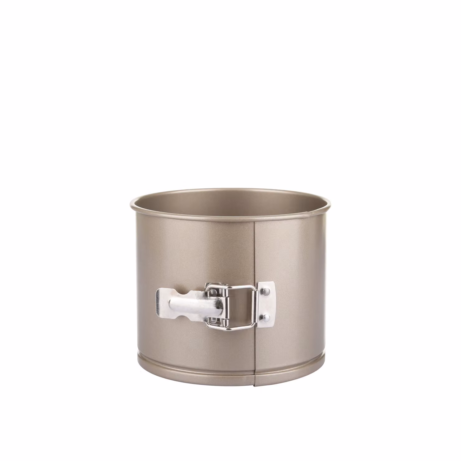 Stampo per panettone Baker's Secret champagne oro, forma rotonda con base rimovibile, antiaderente, diametro: 16 cm – 2