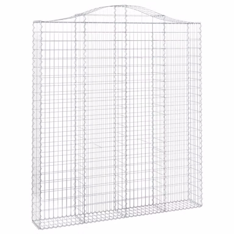 Cesto Gabbione ad Arco 200x30x220/240 cm Ferro Zincato