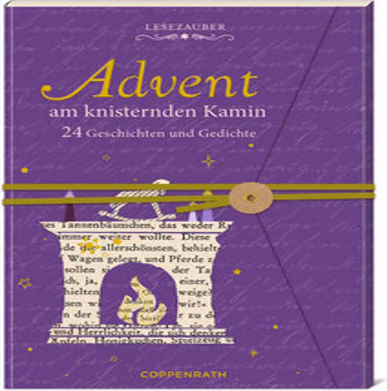 Libro calendario dell'Avvento in lettere - L'Avvento davanti al camino scoppiettante