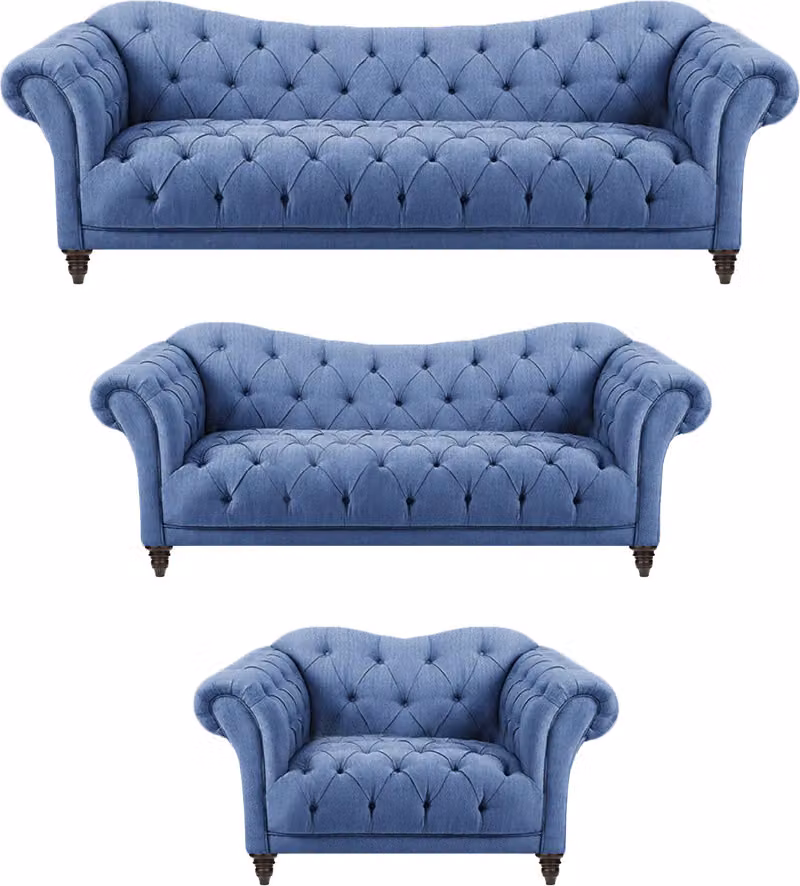 Designer Sofagarnitur Modern Komplett Einrichtung Luxus Sofas Chesterfield