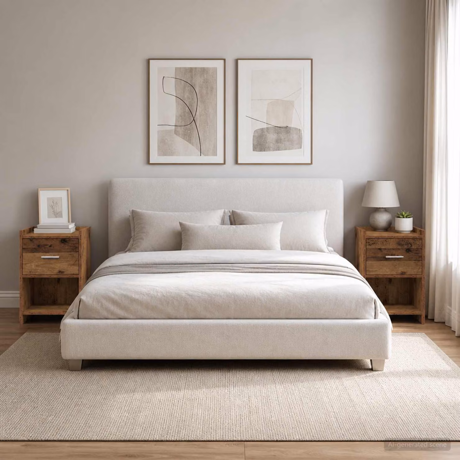 Set di 2 comodini vidaXL in legno antico e metallo, colore marrone, L 40 cm x P 30 cm x H 60 cm