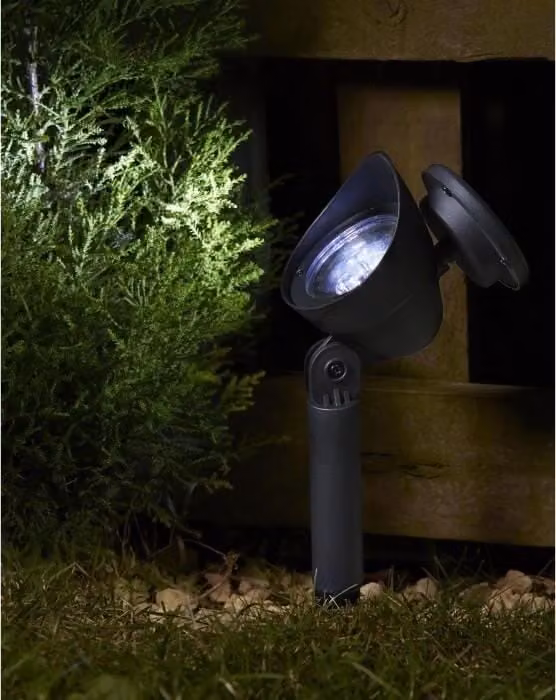 Lampada solare da giardino Prima SMART GARDEN, 3 lumen, fascio direzionale, confezione da 4, 36,8 x 15 x 9 cm