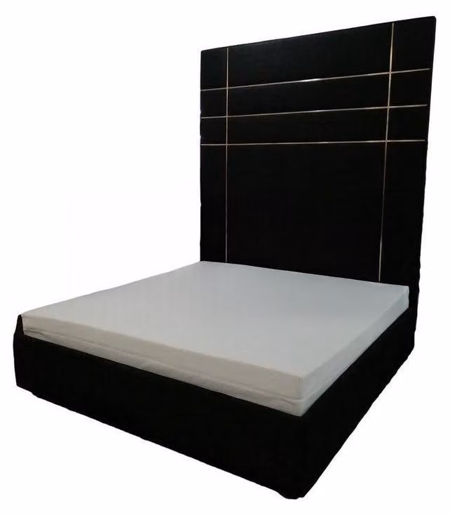 Hotel Doppel Leder Textil Bett Schlafzimmer Polster Luxus Betten 200x200cm