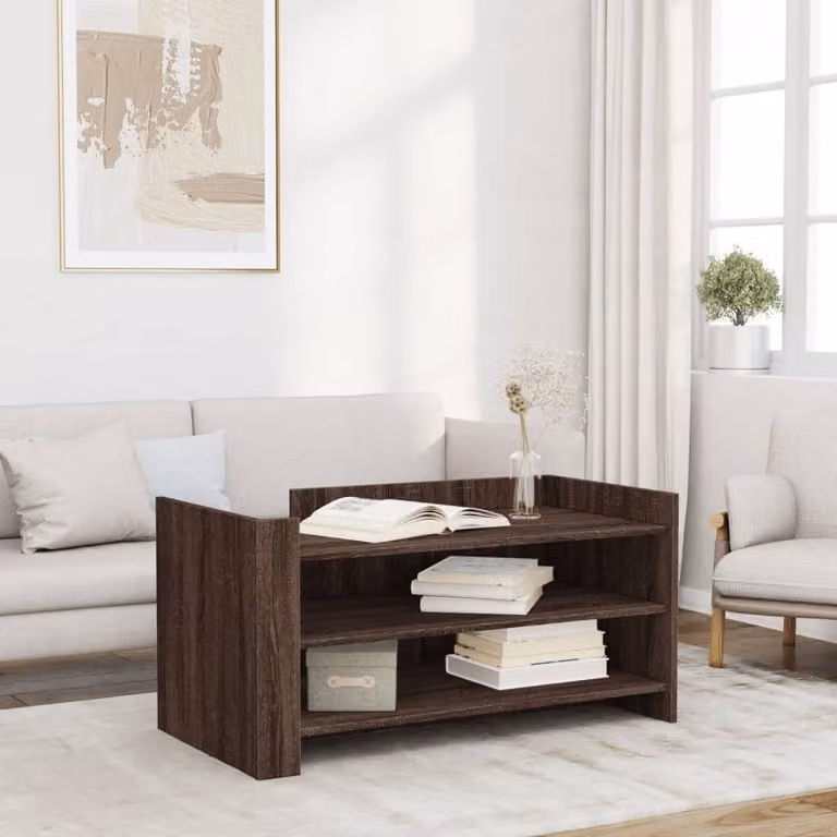 Maison Exclusive - Tavolino da salotto effetto rovere marrone 100x50x50 cm Materiale ligneo