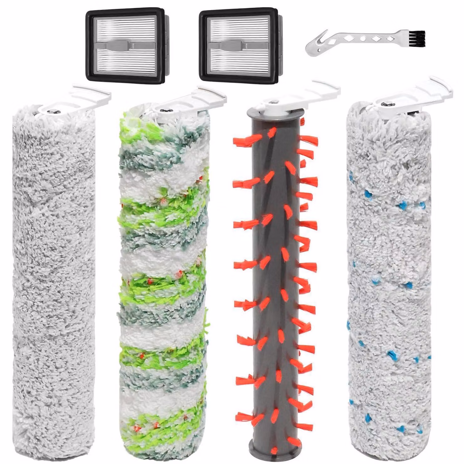 Set di rulli sostitutivi e filtri HEPA per aspirapolvere a umido e a secco Bissell CrossWave X7 Plus/Pro, versione per animali domestici