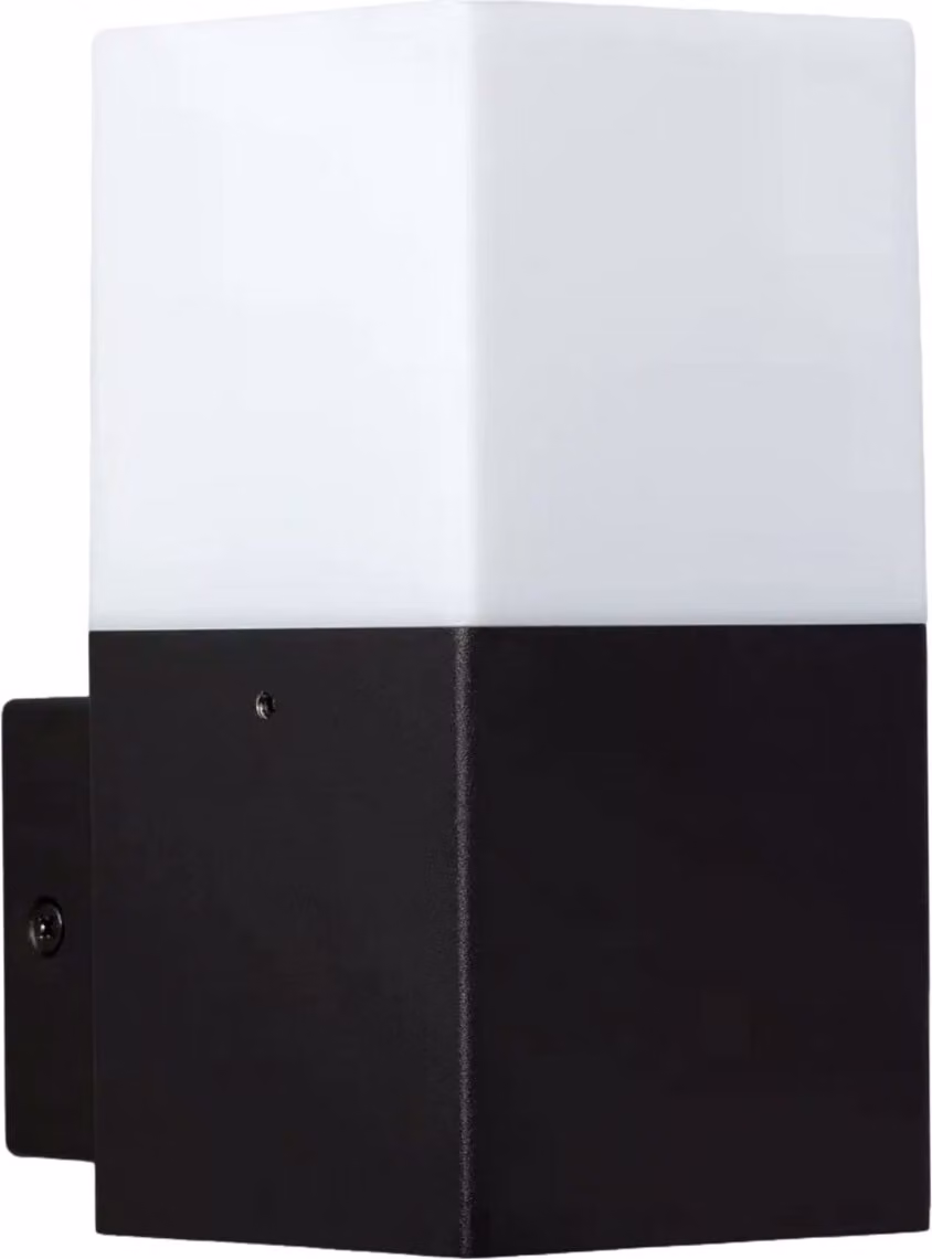 Applique da esterno Nicolo bianco e nero 1xE27x40W in alluminio, dimensioni: 16x8x11 cm, IP54, Abruzzo