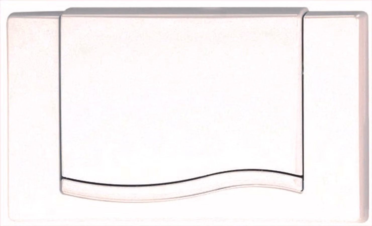 Pannello di azionamento per WC, in plastica, bianco, dimensioni 330x180 mm