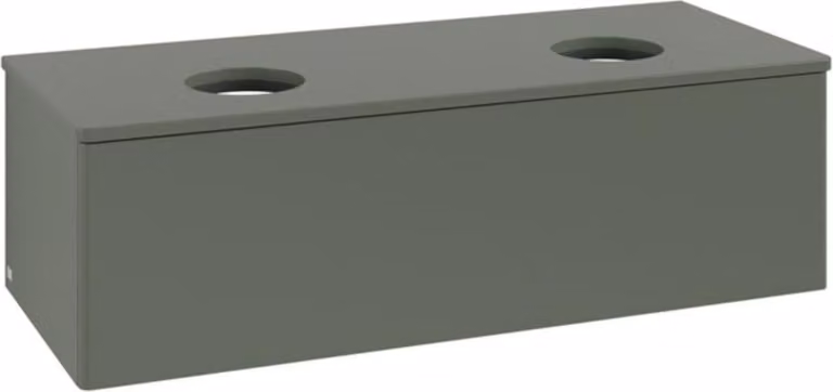 V&B Mobiletto senza struttura frontale, con illuminazione Antao 120x36x50cm, WBP Lac, lea gre. m Lac