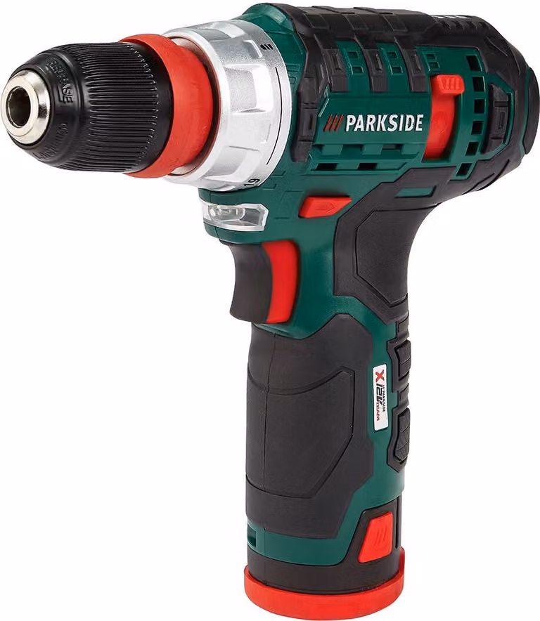 Trapano avvitatore a batteria PARKSIDE® "PBSA 12 C2", batteria ricaricabile agli ioni di litio da 12 V, con lampada LED