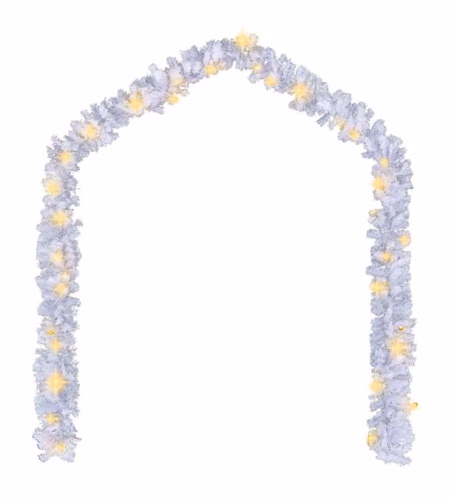 Ghirlanda Natalizia con Luci a LED Warm White di vidaXL, Bianca, 5 m – 2