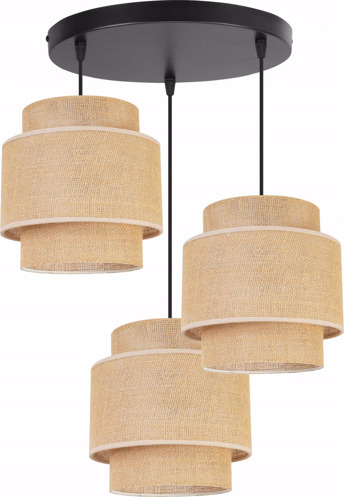 Lampada a sospensione, lampadario da soffitto, paralume, Boho Juta