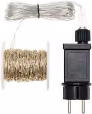 Filo Trasparente 400 luci - MICROLED Bianco freddo (20 + 4 mt) 1 Gioco di luce XMAS KING IP44 45446